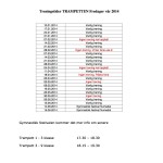 Treningstider Trampetten vår 2014